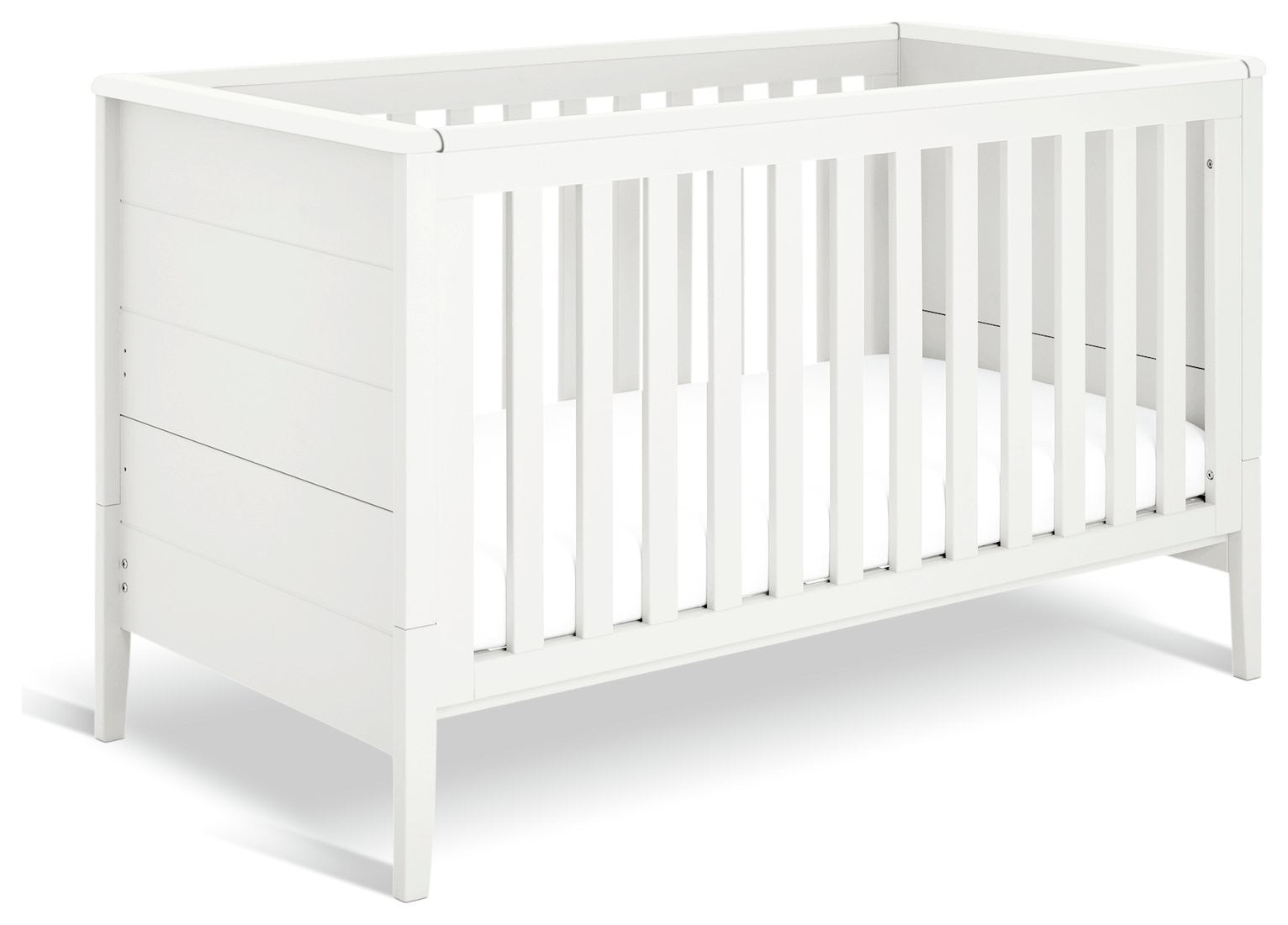 Cuggl Canterbury Nursery Cot Bed - White | Convertible cot bed