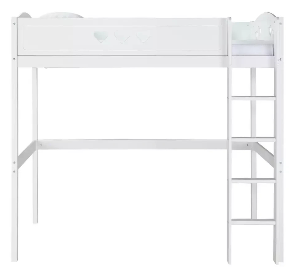 Home Mia High Sleeper Bed Frame - White ( B Grade )