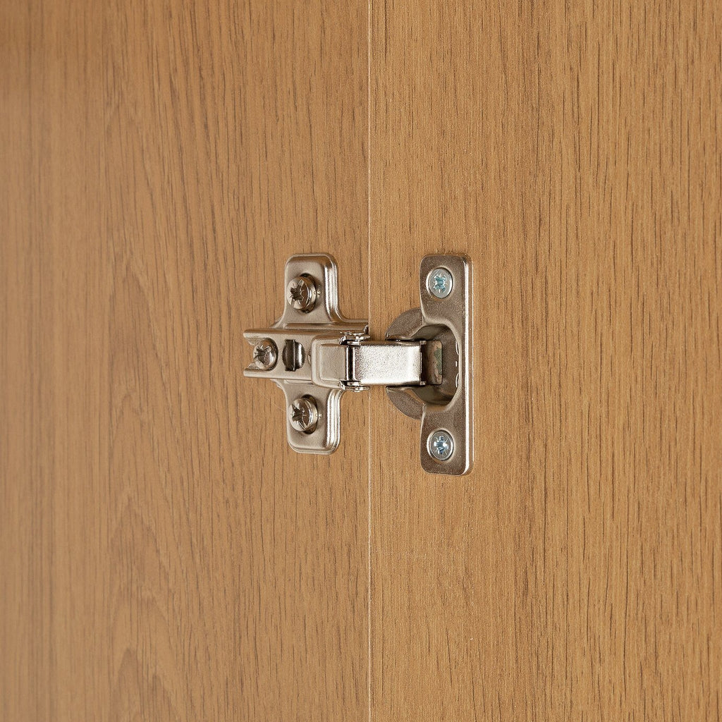 Home Seville 2 Door Wardrobe Oak Effect | Clothes Storage Cabinet for Bedroom