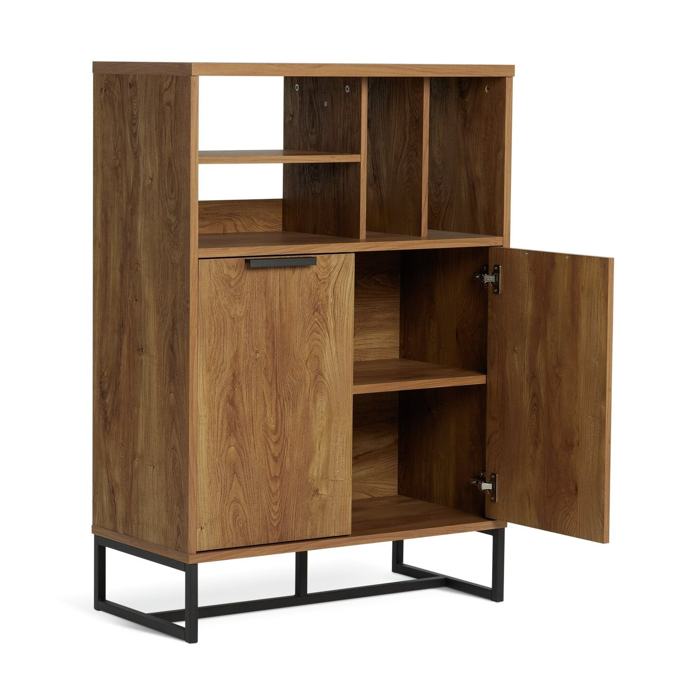 Nomad 2 Door Vinyl Cabinet - Oak