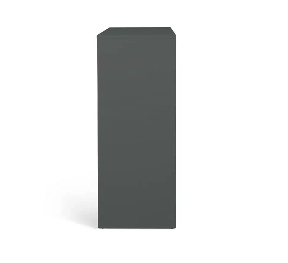 Home Chloe 2 Door Shoe Storage Cabinet - Grey | Grey Hallway Shoe Cupboard Unit