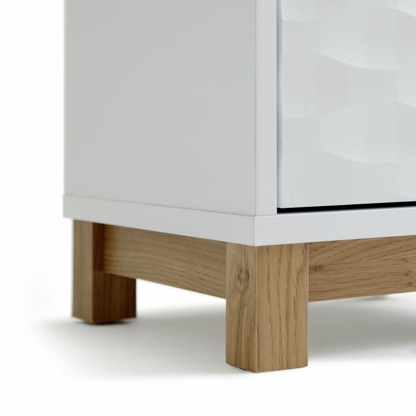 Habitat Zander Tallboy - White | Slim Storage Unit for Bedroom or Bathroom Use