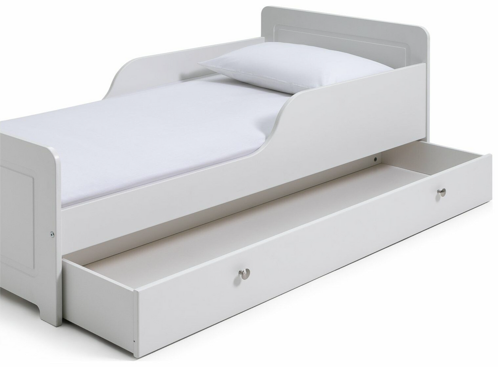 Brooklyn Toddler Bed With Drawer - White