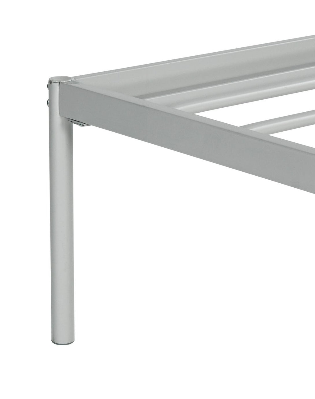 Freja Small Double Metal Bed Frame - Silver