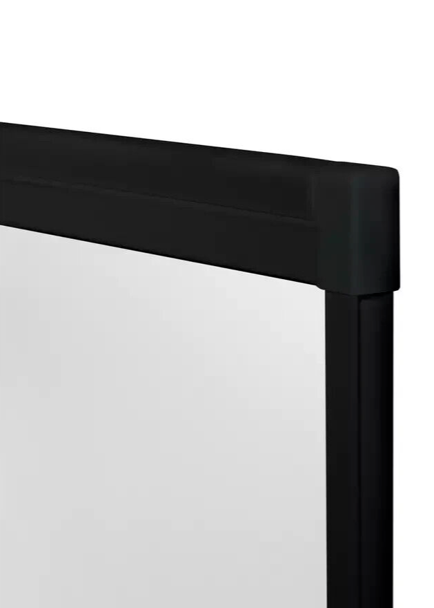 Fully Framed Bath Screen - Black