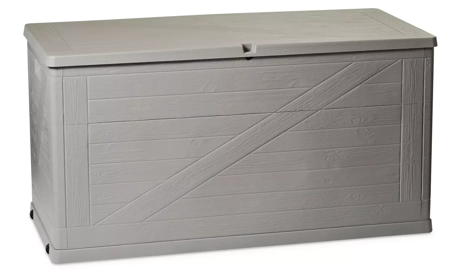 Toomax 420L Wood Effect Cushion Storage Box - Grey