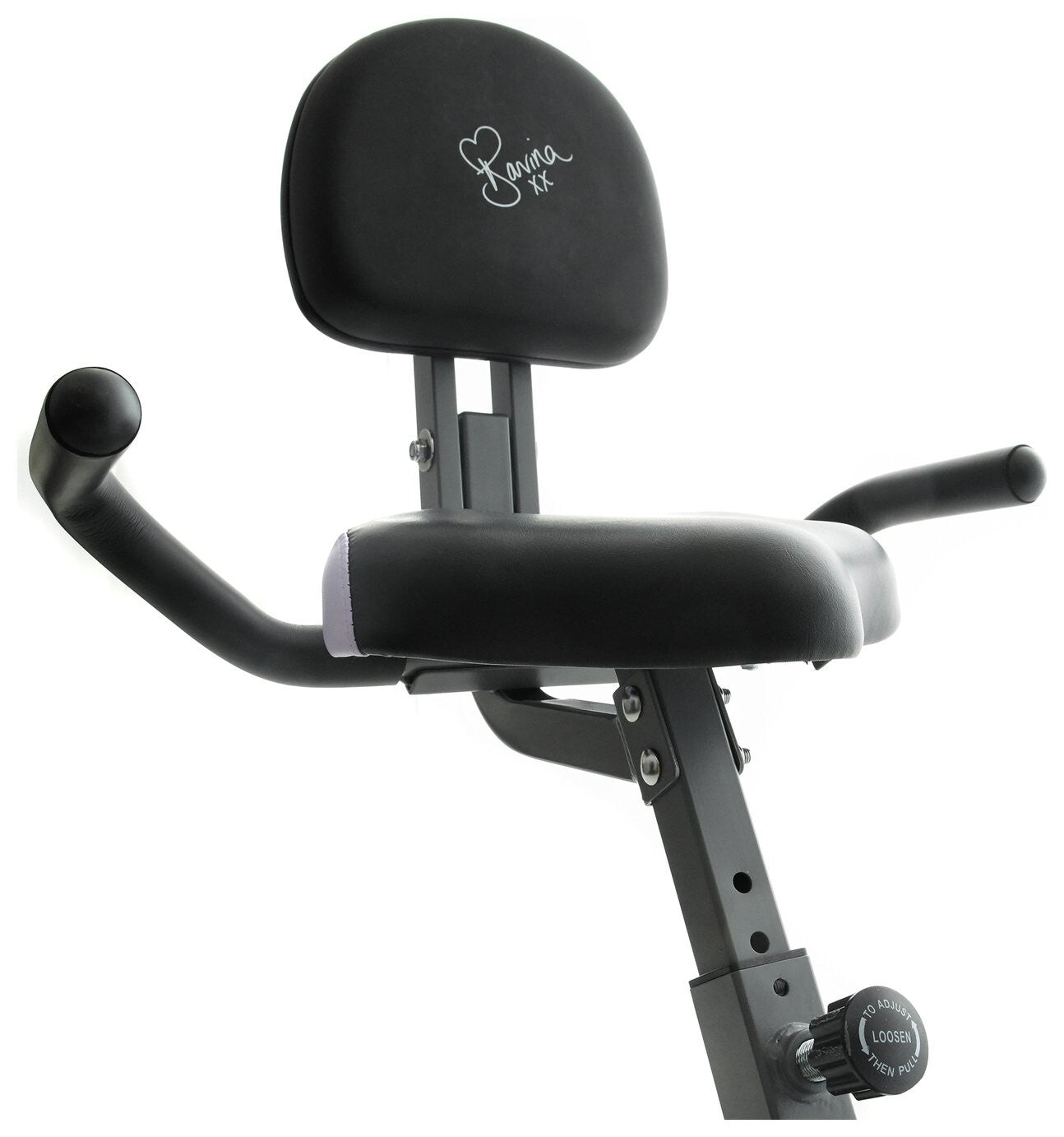 Davina McCall Folding Exercise Bike with Resistance Bands | Home Fitness Cardio