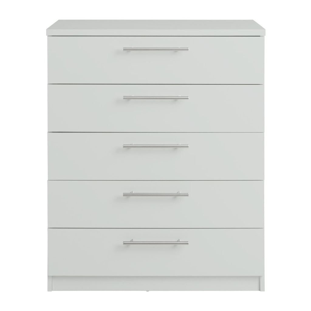 Home Brisbane 5 drawers Chest â€“ Grey