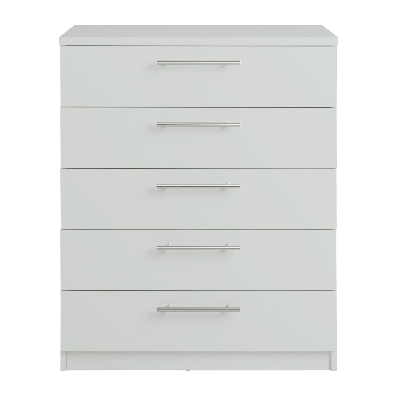 Home Brisbane 5 drawers Chest â€“ Grey