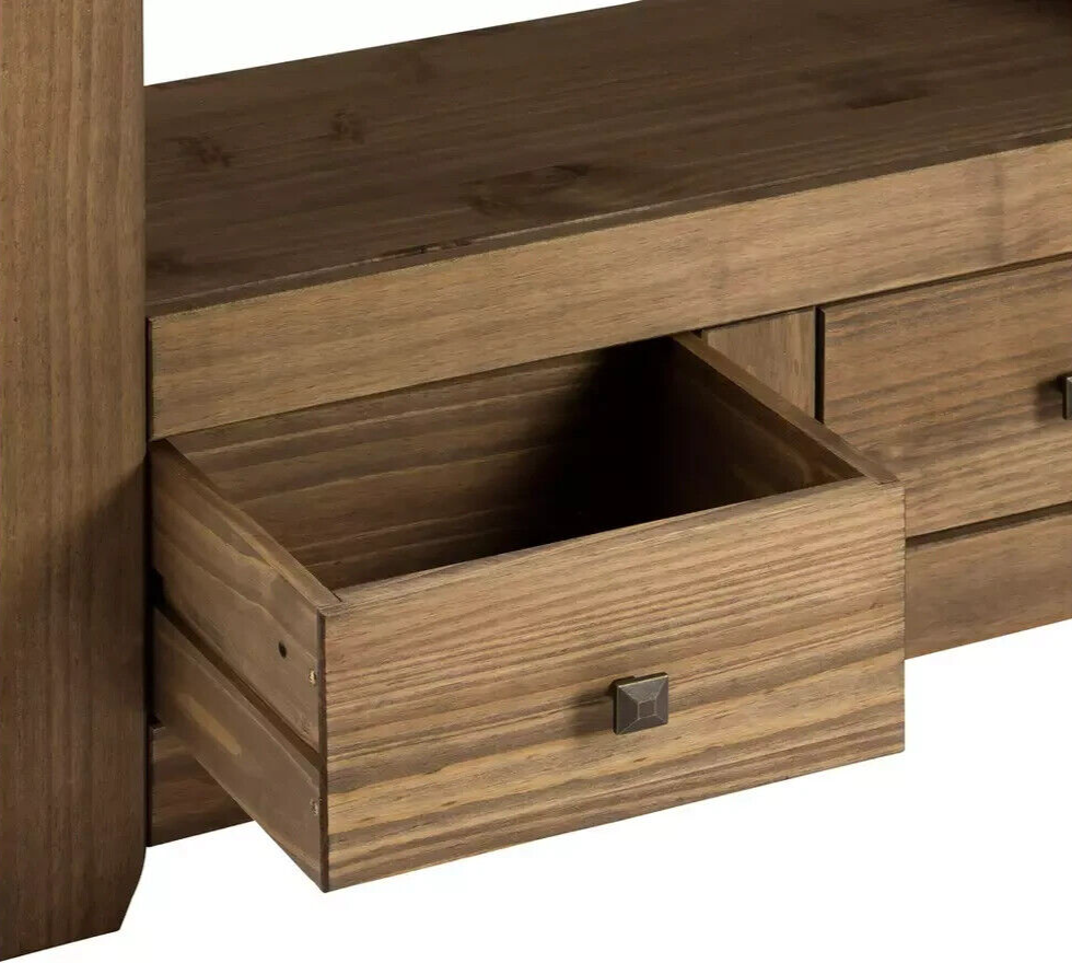 Amersham 2 Drawer TV Unit - Dark Pine