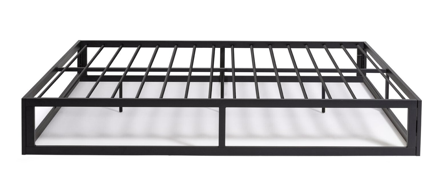 Platform Small Double Metal Bed Frame - Black