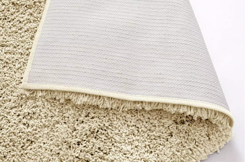Habitat Noodle Shaggy Plain Rug - Cream - 160x230cm