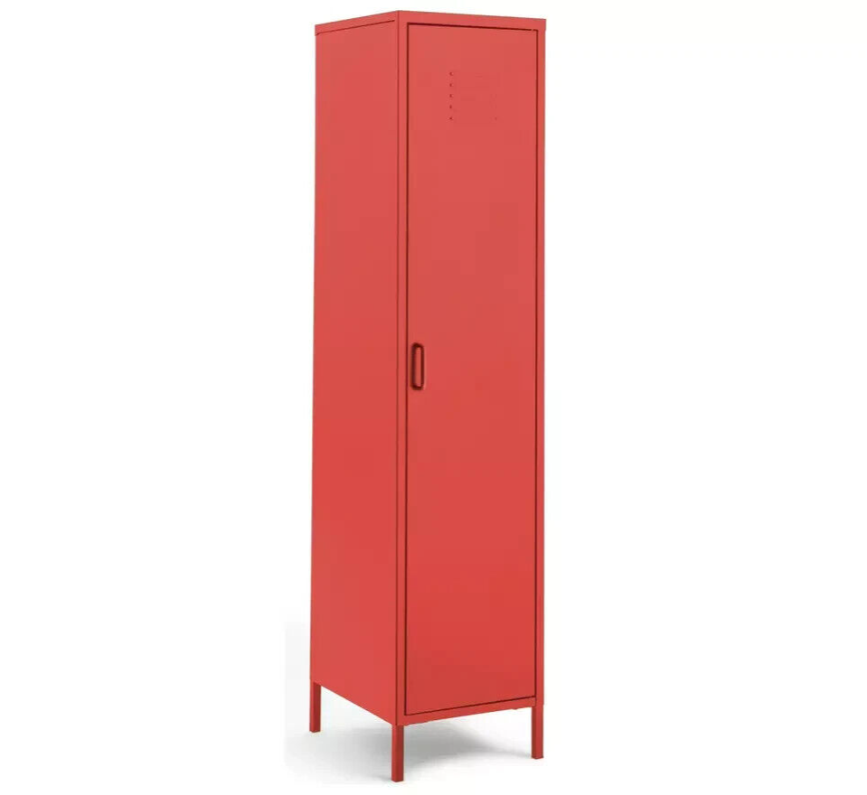 Habitat Tall 1 Door 4 Shelf Locker -Red