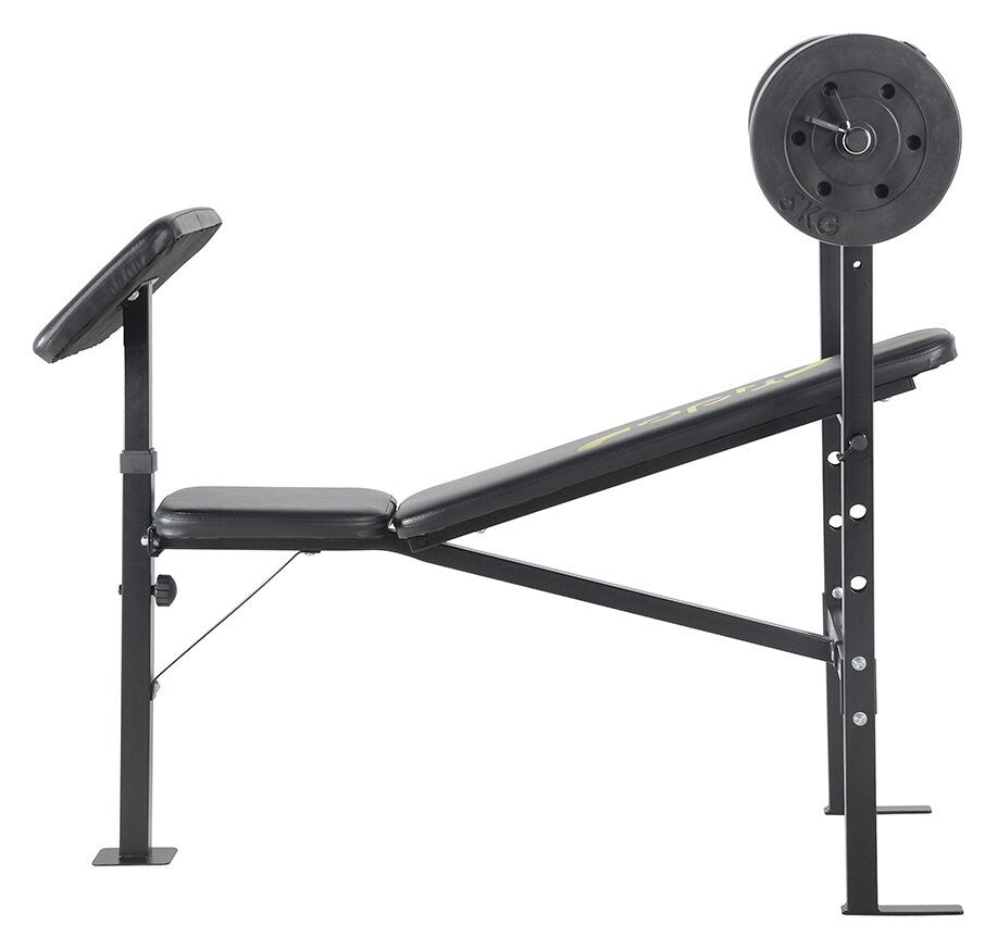 Opti Bench with 30kg Weights | Home Gym Fitness Equipment for Strength Training
