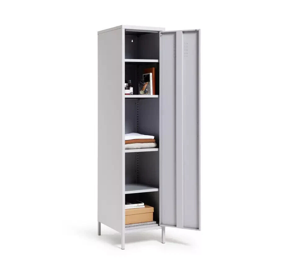 Habitat Tall 1 Door 4 Shelf Locker - Grey ( B Grade 33086 )