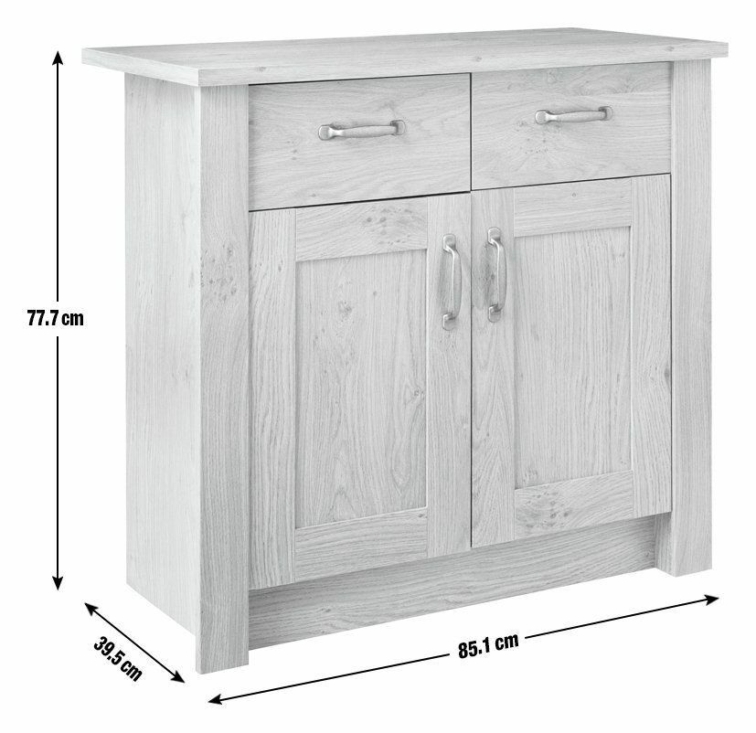 Ohio 2 Door 2 Drawer Sideboard - Oak Effect ( B Grade 32280 )