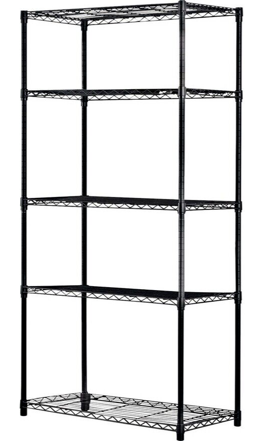 5 Tier Steel Heavy Duty Garage Shelving Unit | Storage Rack Organiser Tool Shelf