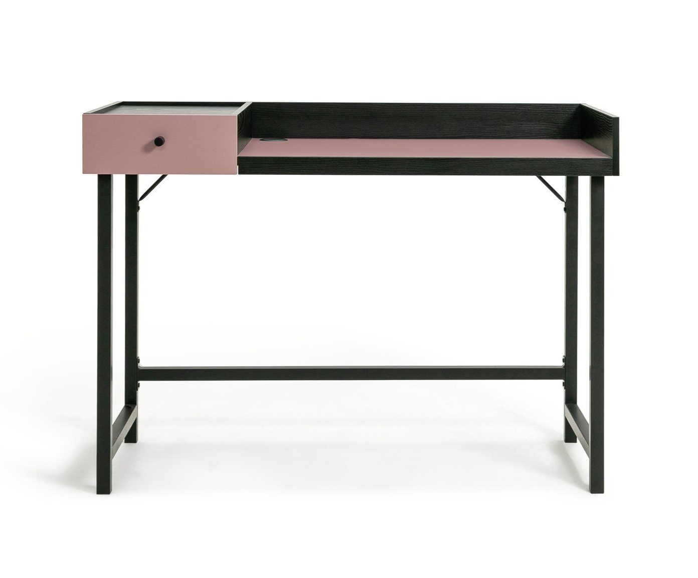 Habitat Margot 1 Drawer Desk - Pink & Black