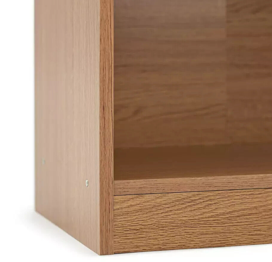 Habitat Maine Short Bookcase - Oak Effect