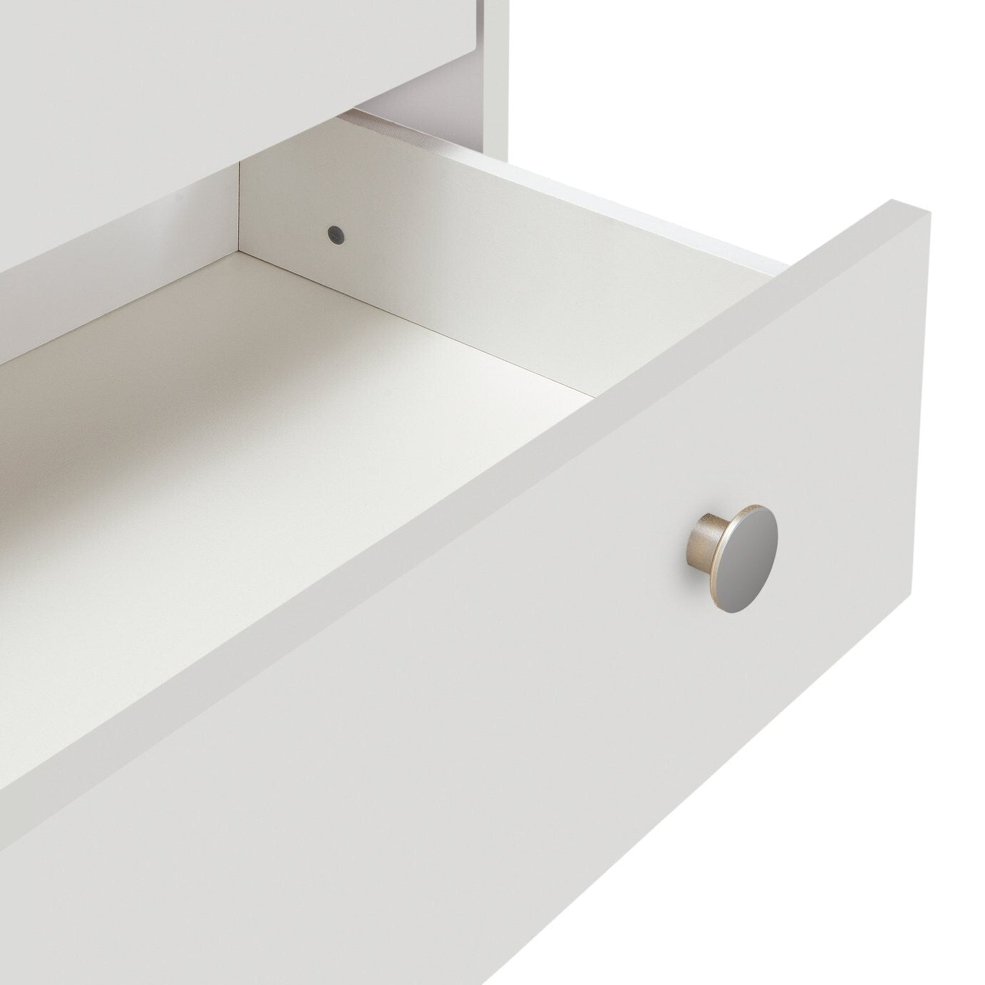 Seville 3 Drawer Chest - White | Bedroom Storage Unit for Clothes & Accessories