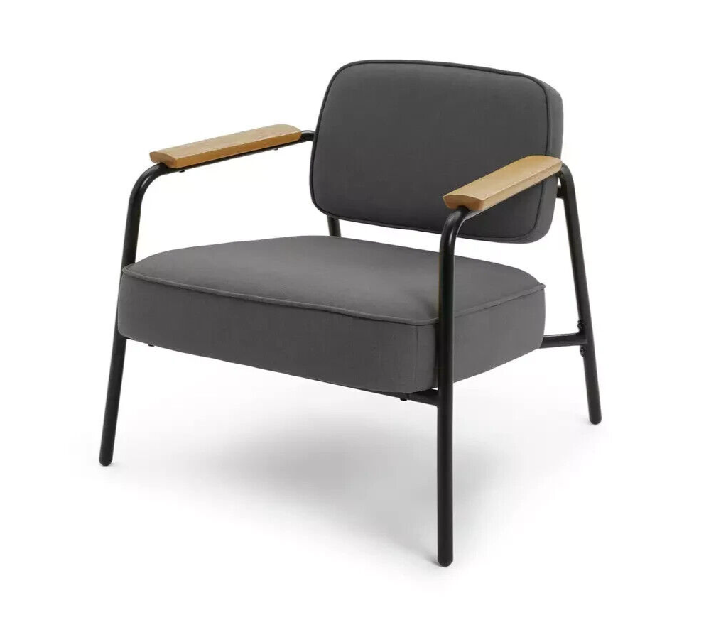 Jesper Fabric Accent Chair - Grey