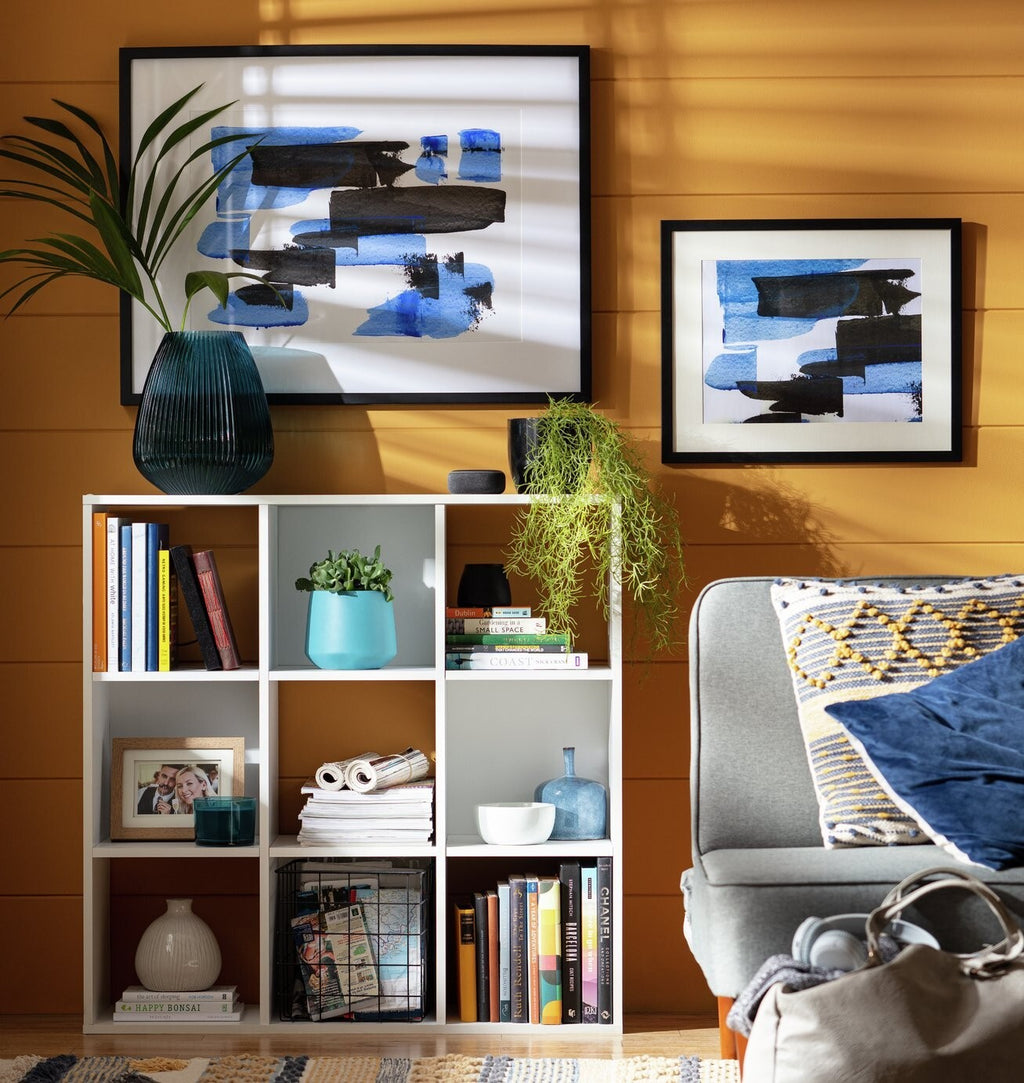 Habitat Squares 9 Cube Storage Unit - White | White Cube Shelf Storage Organizer