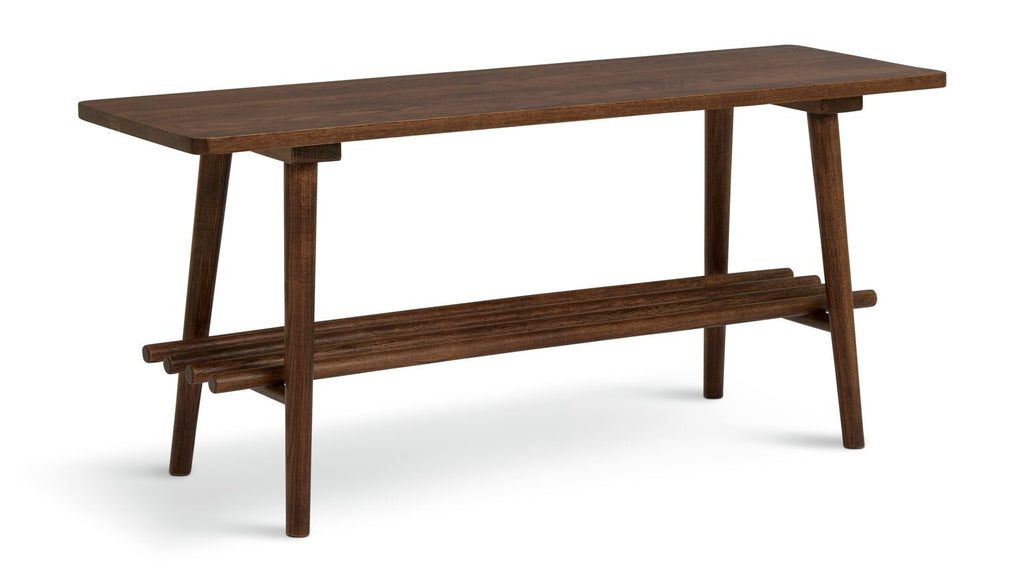 Swen 1 Shelf Shoe Storage Bench - Walnut