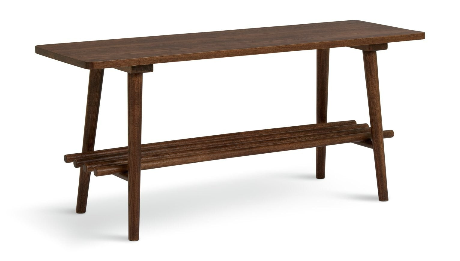 Swen 1 Shelf Shoe Storage Bench - Walnut