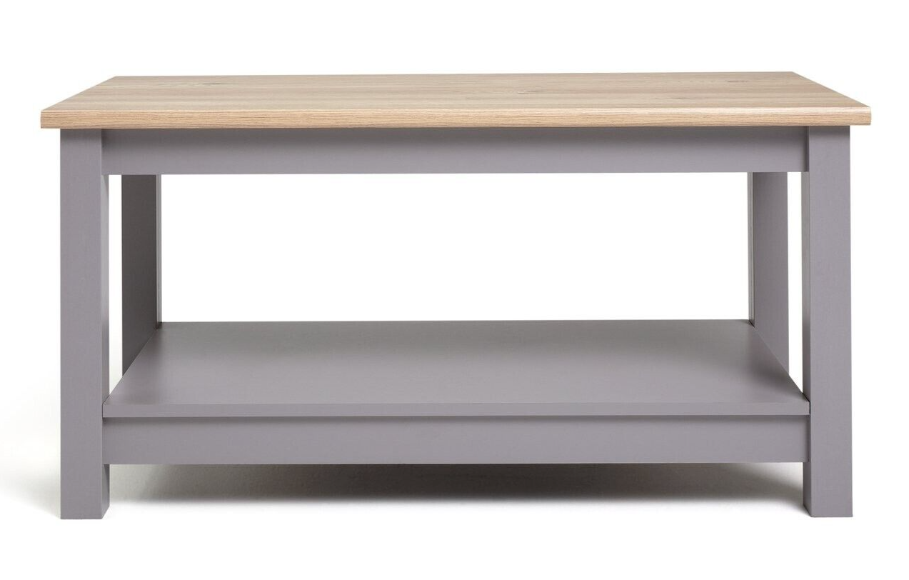 Habitat Winchester Coffee Table - Grey | Oak Effect Top, Living Room Table
