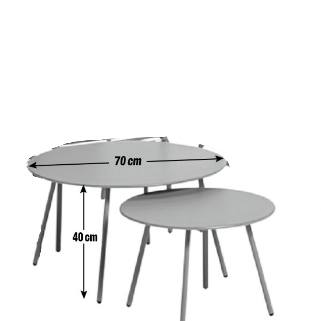Ipanema Round Set Of Table - Yellow