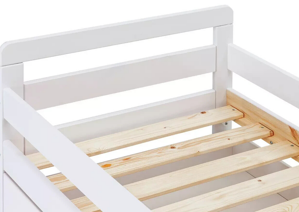 Habitat Ellis White Toddler Bed Frame with Storage | Kids Bedroom Storage Bed