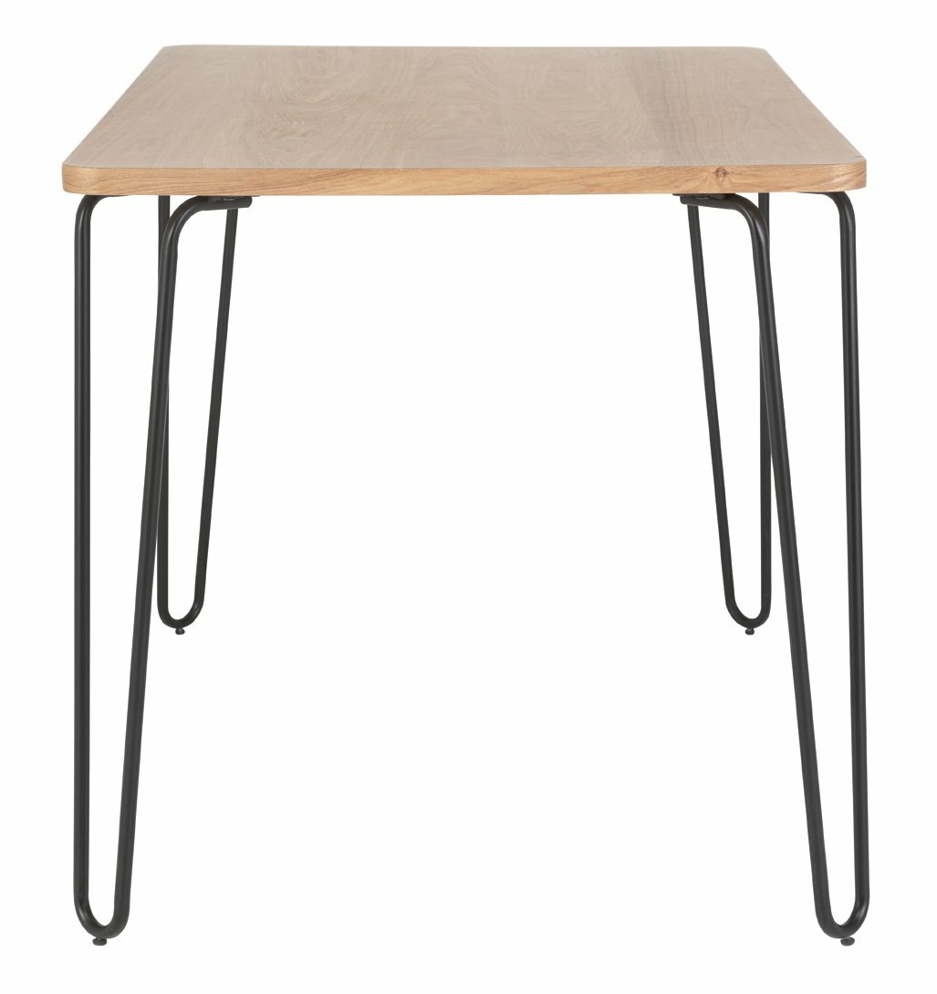 Habitat Tyler Ash and Black Metal 4-6 Seat Dining Table
