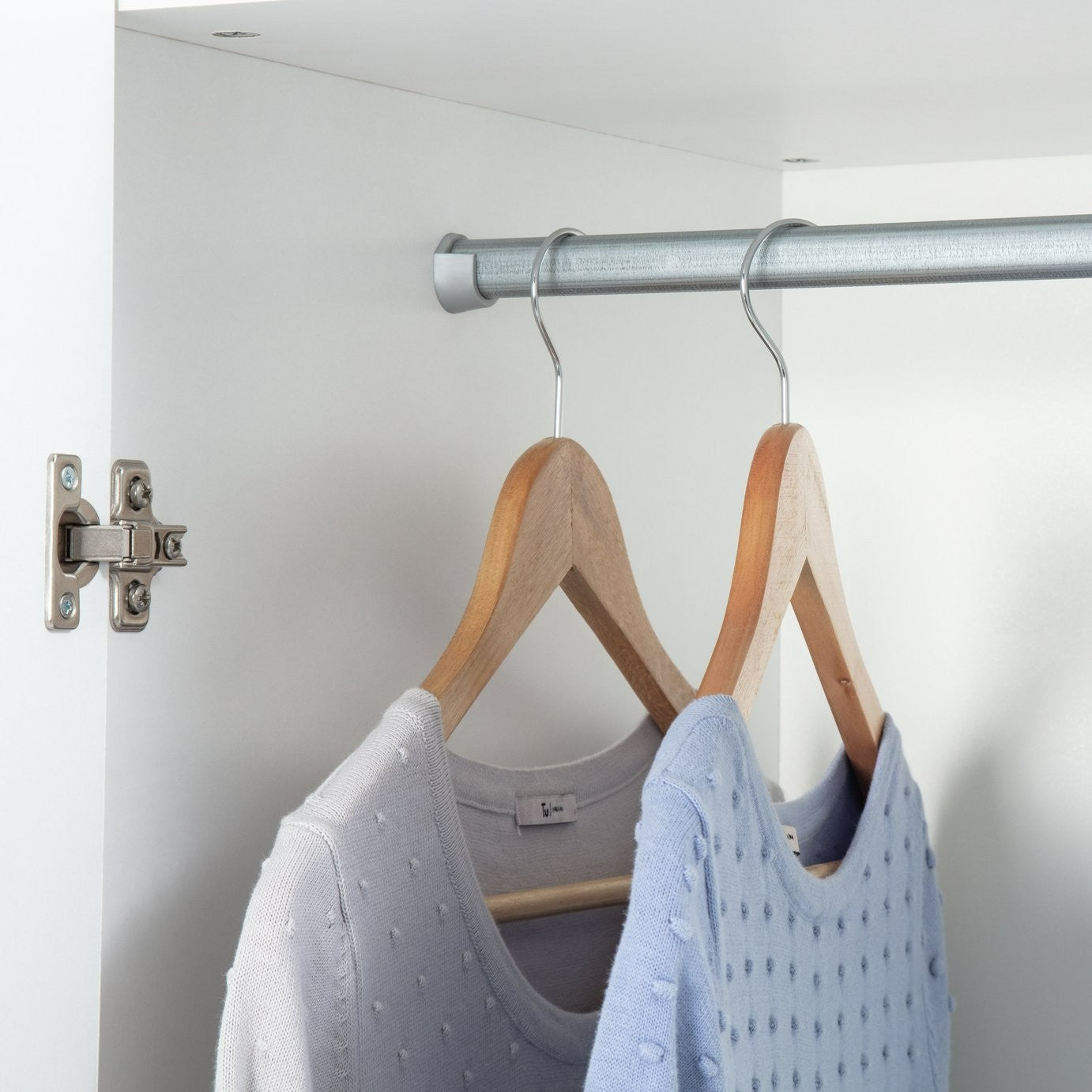 Oldham 2 Door 3 Drawer Wardrobe - White | Double door wardrobe white