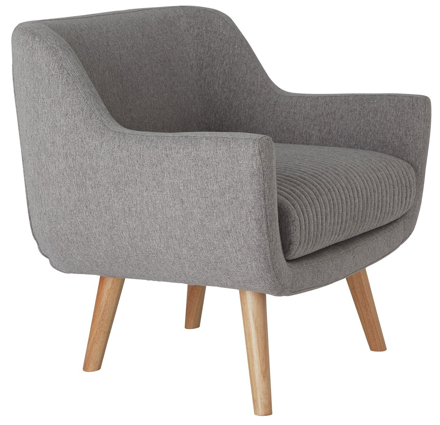 Habitat Nellie Fabric Accent Chair - Grey