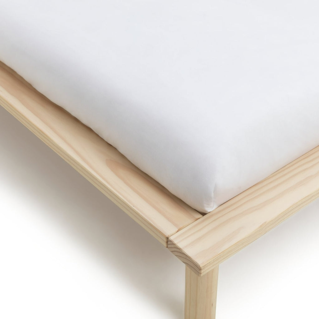 Habitat Akio Double Wooden Platform Bed Frame - Natural