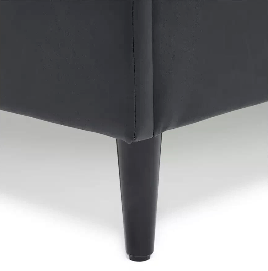 Home Skylar Double Bed Frame - Black | Metal Bed Frame for Bedroom or Guest Room