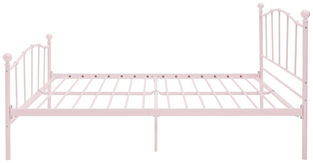 Fleur Small Double Metal Bed Frame - Pink