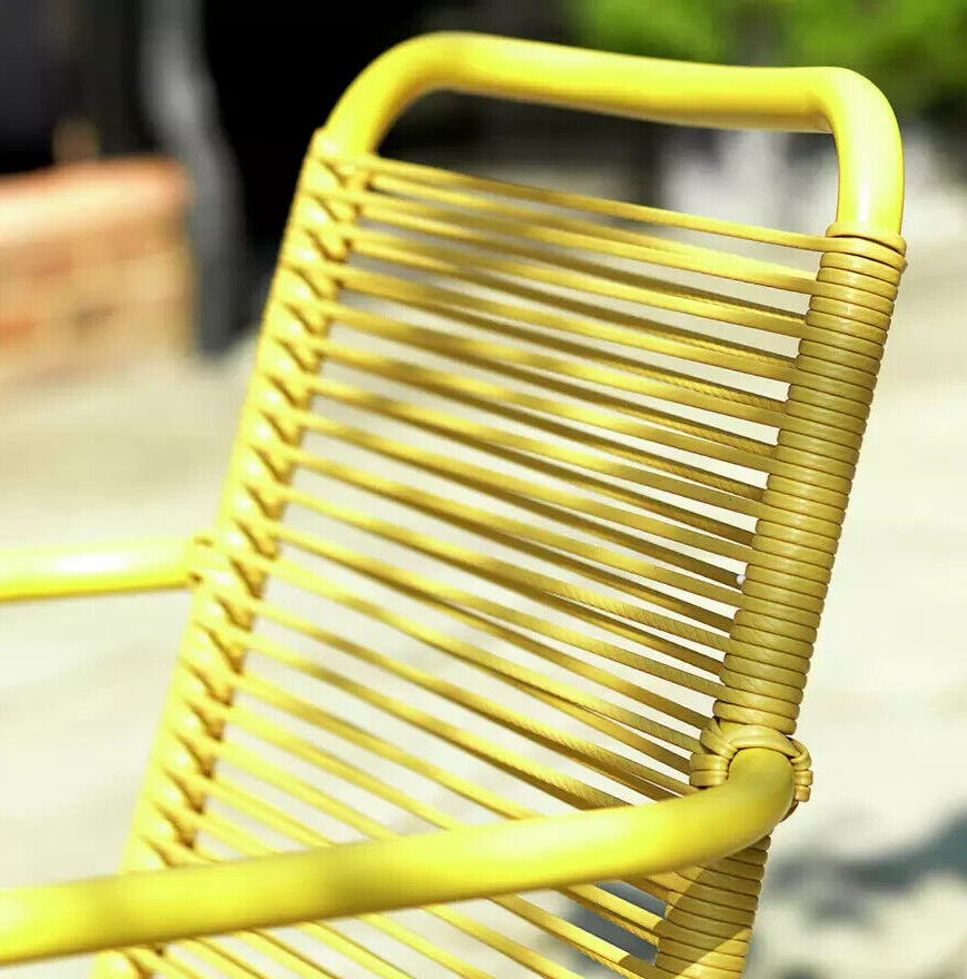 Habitat Ipanema 4 Seater Metal Garden Sofa Set - Yellow