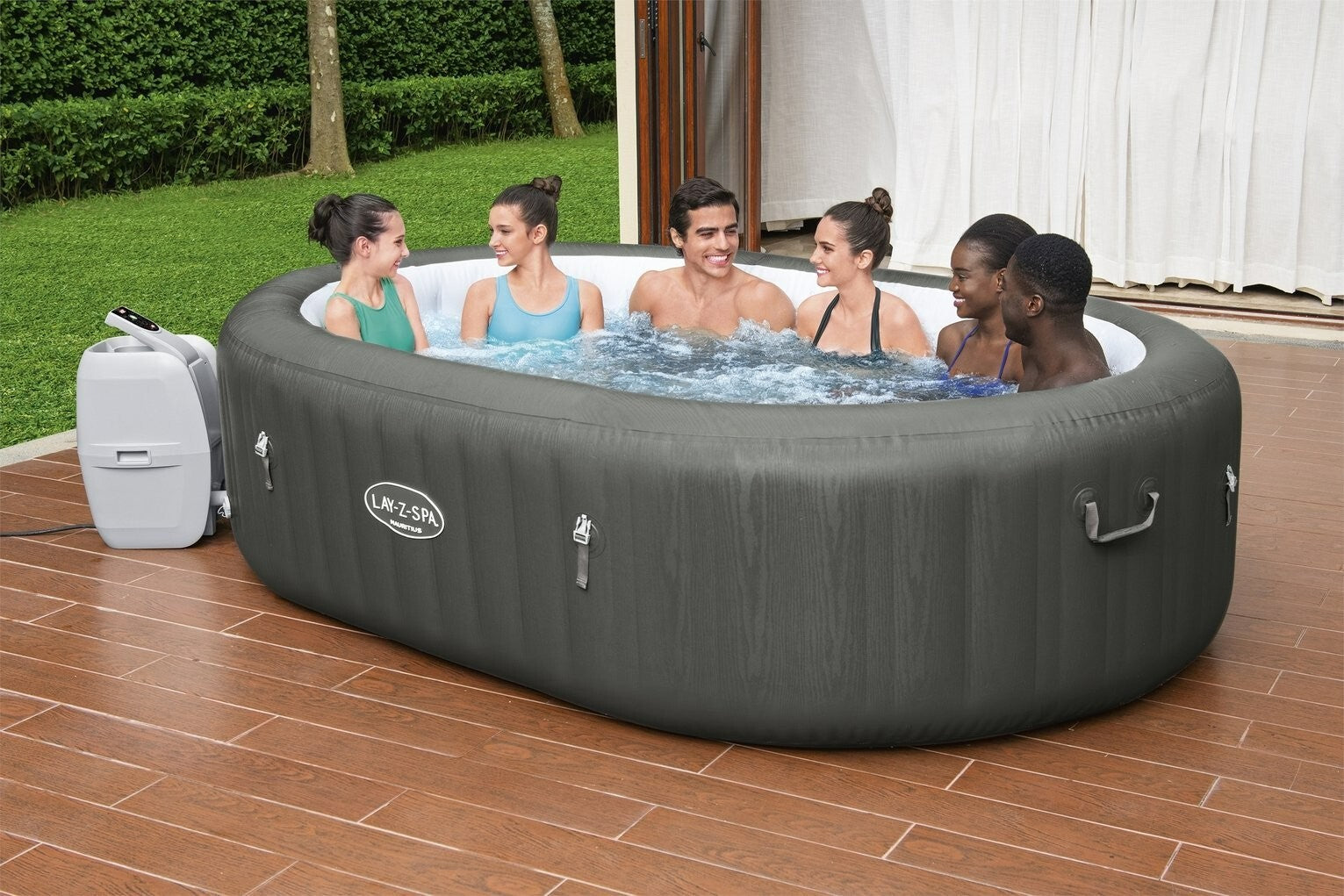 Lay-Z-Spa Mauritius 7 Person AirJet Hot Tub