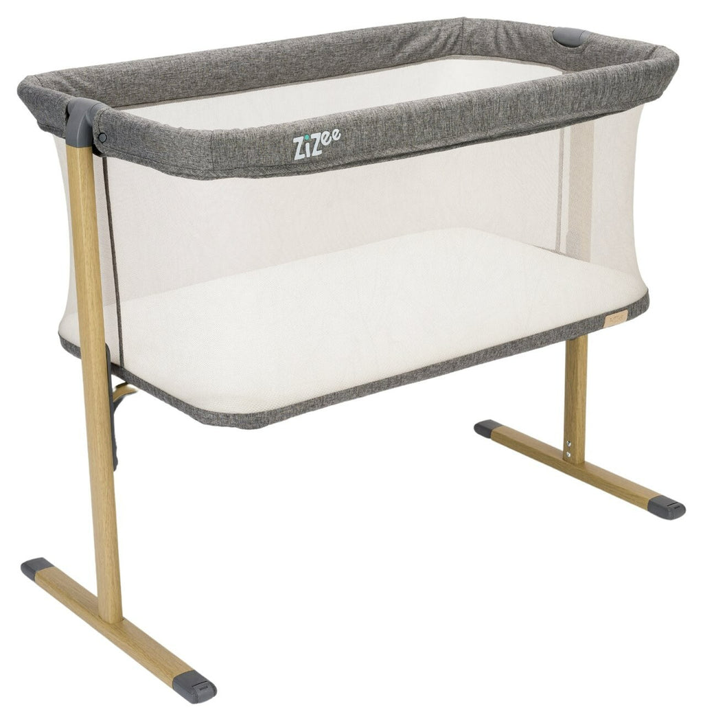 Tutti Bambini Zizee Essential Crib Oak Charcoal