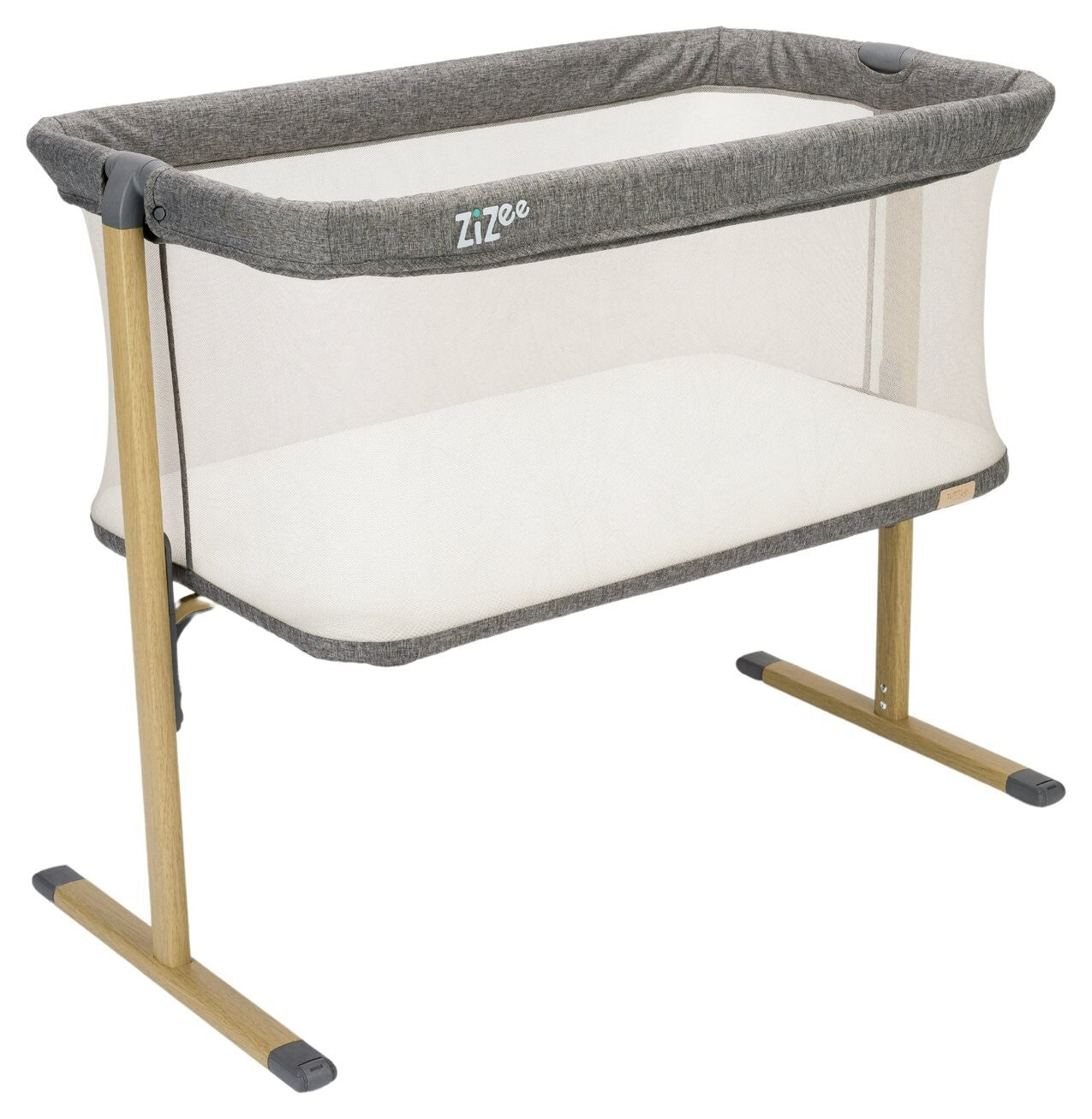 Tutti Bambini Zizee Essential Crib Oak Charcoal