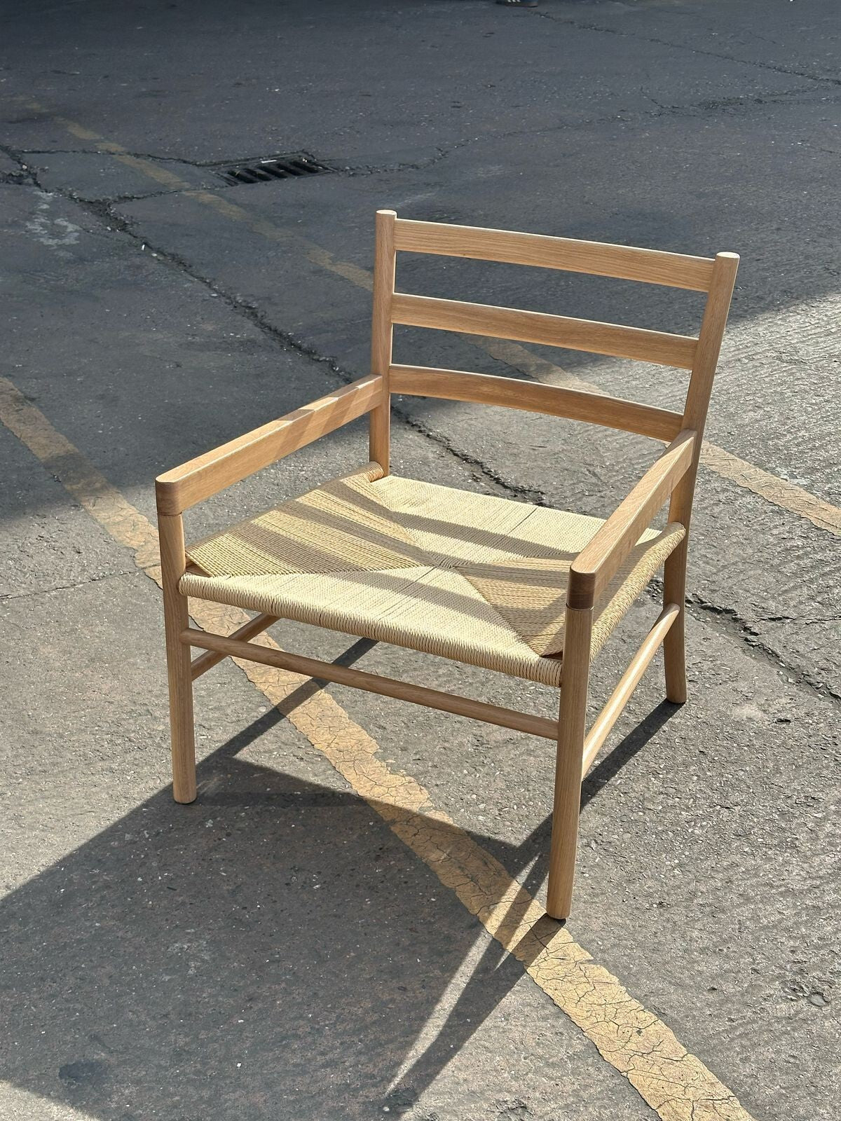 Habitat Laurie Solid Oak Lounge Chair - Natural ( S )