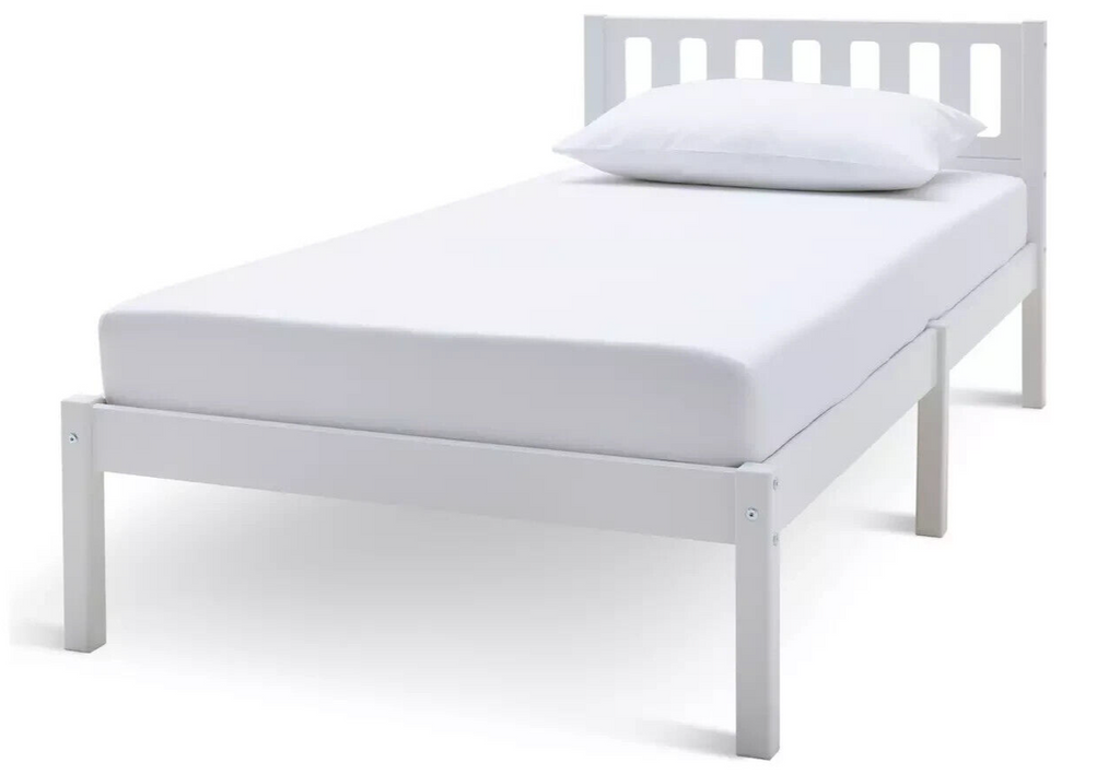 Habitat Ronnie Single Bed Frame - White | Sturdy Modern Bed Kids Teens Adults