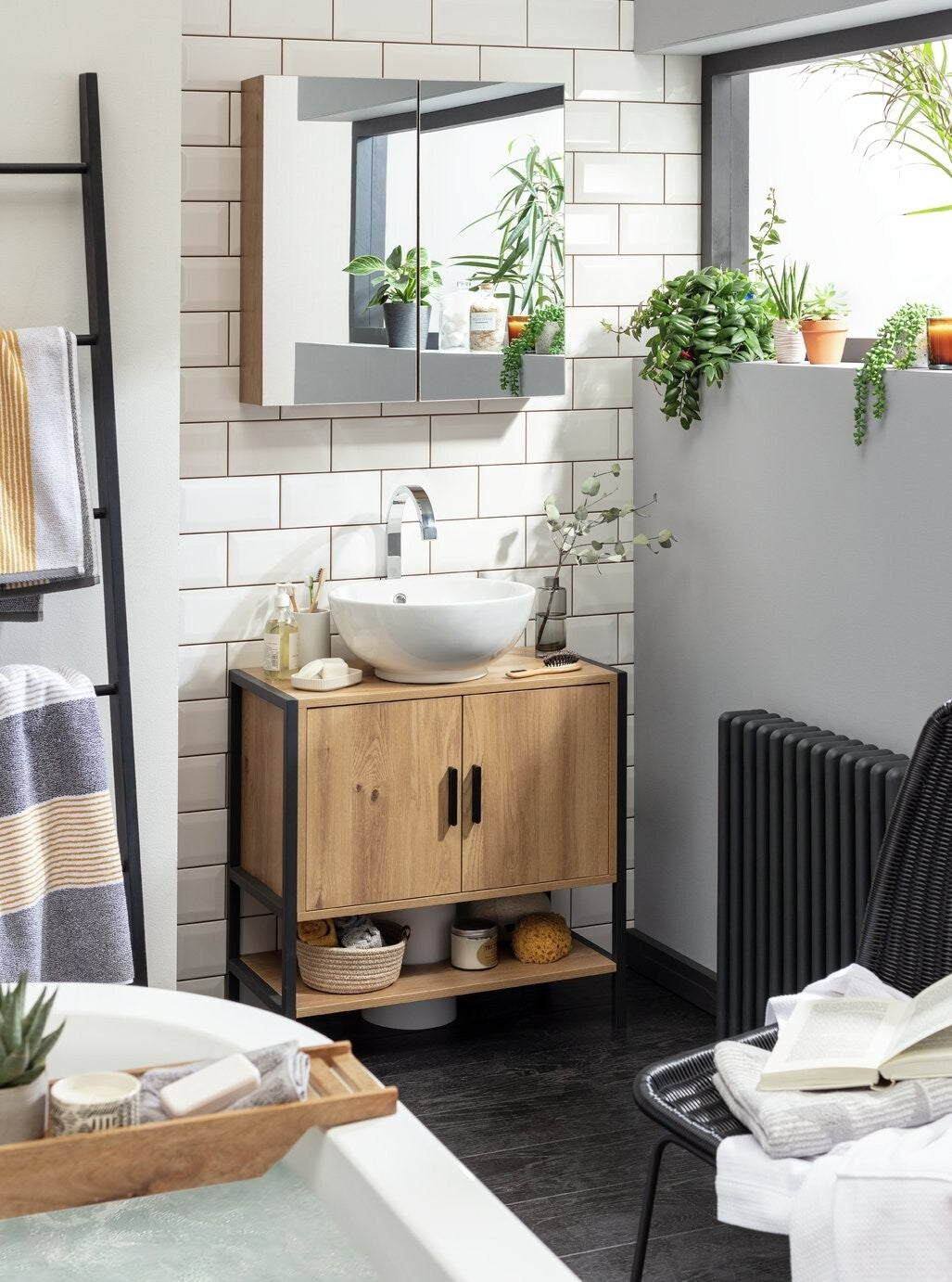 Loft Living Under Sink Unit - Oak