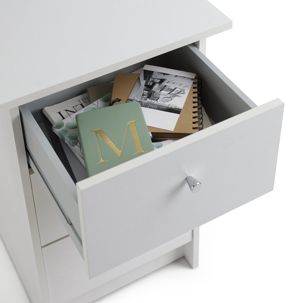 Malibu 3 Drawer Office Desk - White ( B Grade )
