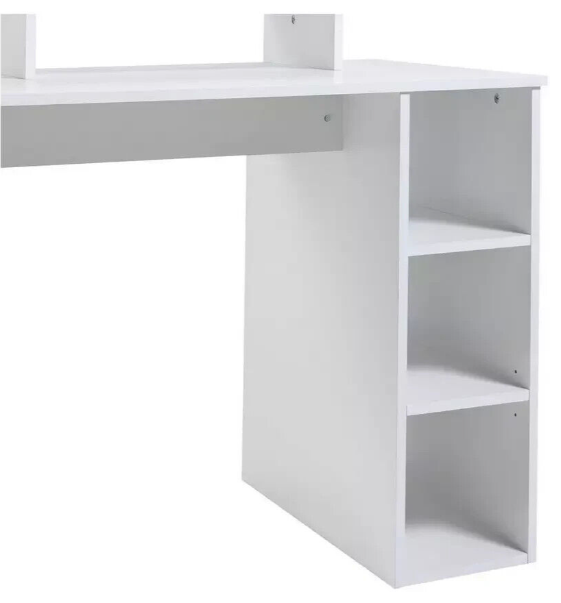 Home Gaming Desk - White | Modern Stylish Computer Desk Gaming Setup Workspace