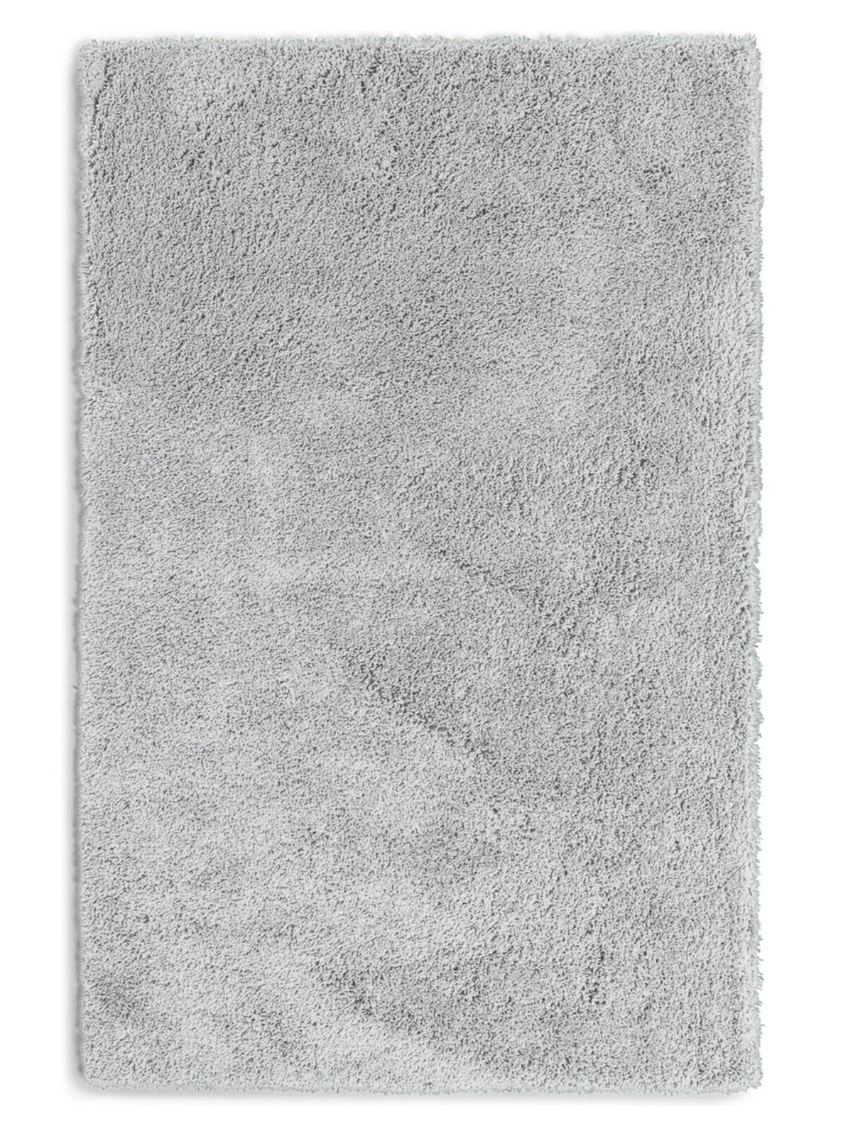 Habitat Noodle Shaggy Plain Rug - Grey - 160x230cm