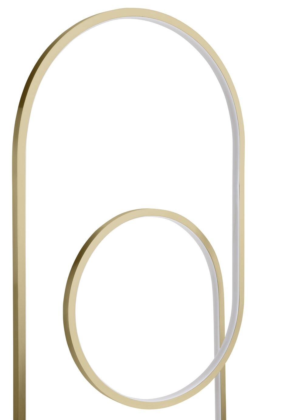 Habitat Pill LED Floor Lamp - Brushed Brass