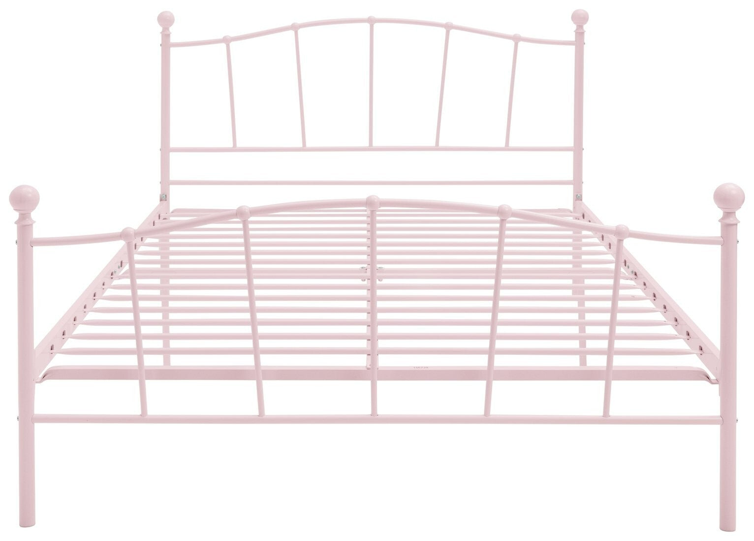 Fleur Small Double Metal Bed Frame - Pink