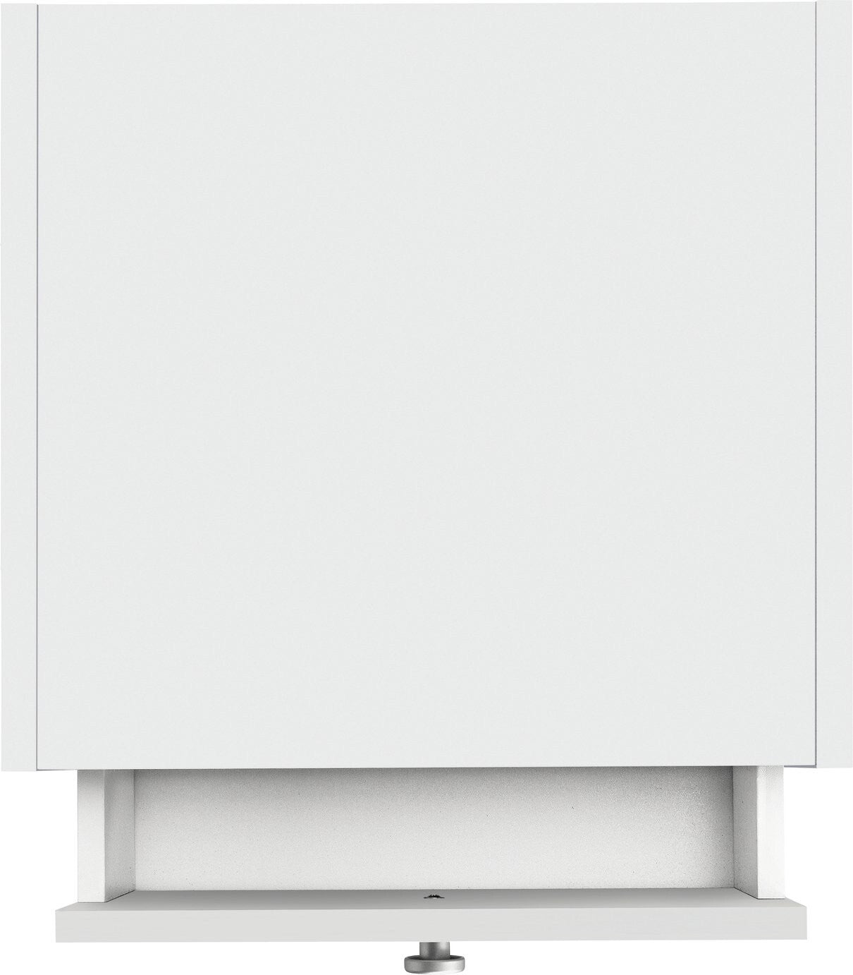 Home Seville 1 Drawer Bedside Table - White | Nightstand Storage for Bedroom Use